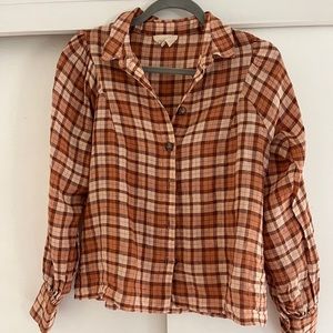 Sezane Bonny 100% linen shirt size 36